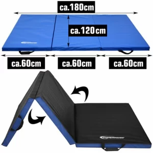 EYEPOWER XXL Gymnastikmatte 180x120x5cm – Faltbare Turnmatte 9
