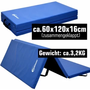 EYEPOWER XXL Gymnastikmatte 180x120x5cm – Faltbare Turnmatte 11