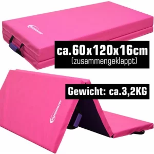 EYEPOWER XXL Gymnastikmatte 180x120x5cm – Faltbare Turnmatte 11
