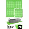 EYEPOWER 9,8 M² Poolunterlage – 28 EVA Matten 62×62 – Unterlegmatten Set – Pool Unterlage 19