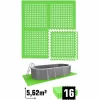 EYEPOWER 5,6 M² Poolunterlage – 16 EVA Matten 62×62 – Unterlegmatten Set – Pool Unterlage 17