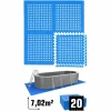 EYEPOWER 7 M² Poolunterlage – 20 EVA Matten 62×62 – Unterlegmatten Set – Pool Unterlage 17