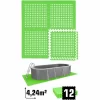EYEPOWER 4,2 M² Poolunterlage – 12 EVA Matten 62×62 – Unterlegmatten Set – Pool Unterlage 19