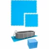 EYEPOWER 9,5 M² Poolunterlage – 40 EVA Matten 50×50 Pool Unterlage – Unterlegmatten Set 17