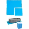 EYEPOWER 14 M² Poolunterlage – 60 EVA Matten 50×50 Pool Unterlage – Unterlegmatten Set 19