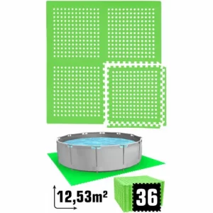EYEPOWER Poolunterlage Für 305 Cm Pool – 36 EVA Matten – 1cm Outdoor Unterlegmatten Set 9