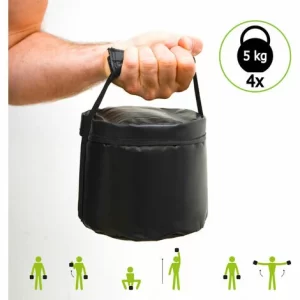 EYEPOWER 20kg Profi Power Bag Mit 4 Wasserdichten Kettlebell Gewichten 6 Griffe Sandbag 13