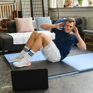 EYEPOWER 1.6qm Kampfsportmatte 4cm – 2 Judo Matten Für Zuhause 90×90 Home Gym Dojo Matte 9