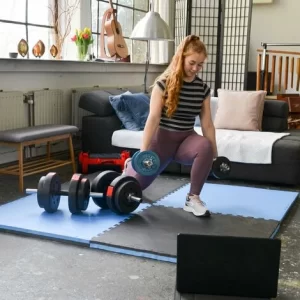 EYEPOWER 1.6qm Kampfsportmatte 4cm – 2 Judo Matten Für Zuhause 90×90 Home Gym Dojo Matte 11