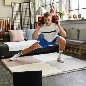 EYEPOWER 0.8qm Kampfsportmatte 4cm – Home Gym Dojo Matte 90×90 – Judo Matten Für Zuhause 9