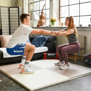 EYEPOWER 0.8qm Kampfsportmatte 4cm – Home Gym Dojo Matte 90×90 – Judo Matten Für Zuhause 11
