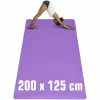 EYEPOWER 200×125 Yogamatte XXL 6mm TPE Fitnessmatte Rutschfest Yoga Fitness Sport Matte 19