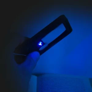 EYEPOWER LED-Taschenlupe Leselupe Lupe Klapplupe Mit Standfuß | 2 LED Kaltweiß 1 UV-Licht | 2.5x/7x 13