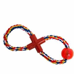 EYEPOWER Zerrspielzeug Hundespielzeug „Acht Mit Kugel“ Tierspielzeug 8