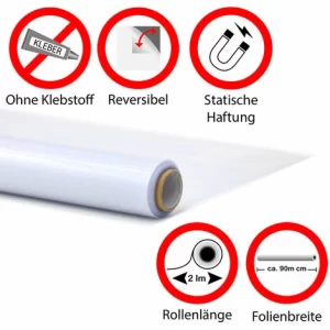 EYEPOWER Sichtschutz Fensterfolie 90×200 Cm Milchglasfolie Blickdicht Sonnenschutz 13