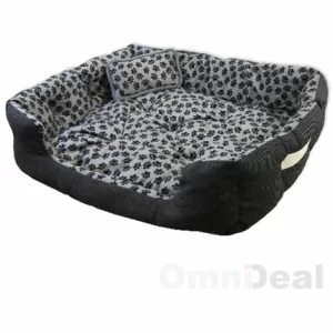 Eyepower Hundebett 82x70x20 Cm Hundekissen Waschbar Tierkissen Tierbett Katzenbett Katzenkissen Innenkissen Grau Tatze 15