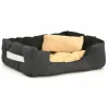 Eyepower Katzenbett Hundebett 60x50x18 Cm Katzenkissen Hundekissen Waschbar Tierkissen Tierbett Innenkissen Beige-Schwarz 5
