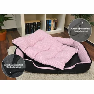 EYEPOWER Tierbett Hundebett Katzenbett Tierkissen Slim IL Pink 13