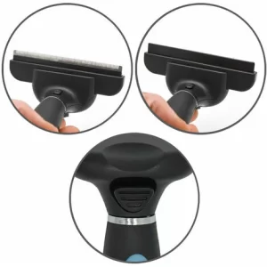 EYEPOWER Self-Clean Hundebürste Katzen Fellbürste 10,5cm Hundekamm Fellpflege Bürste Kamm 15