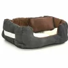 Eyepower Katzenbett Hundebett 50x45x18 Cm Katzenkissen Hundekissen Waschbar Tierkissen Tierbett Innenkissen Braun-Weiß 17
